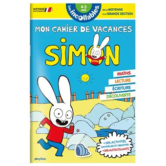 Les incollables - Cahier de vacances Simon - De la MS à la GS - 4-5 ans