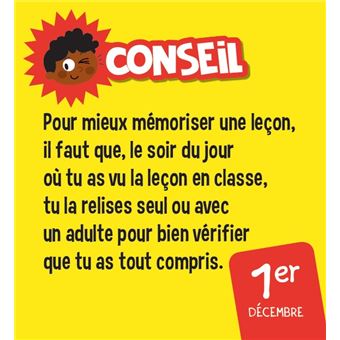 Les incollables - Mini calendrier - Toute mon année de CM2