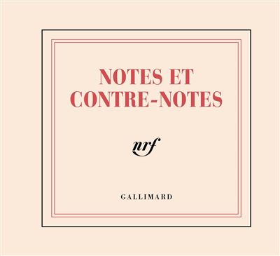Mini bloc notes et contre notes