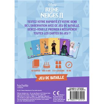 LA REINE DES NEIGES 2 - Jeu de cartes -  C'est moi le plus fort ! - Bataille - Disney