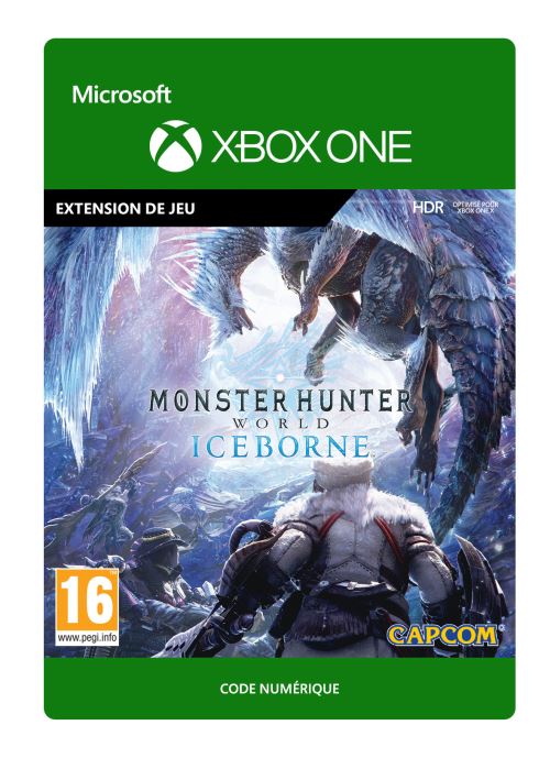 Code de téléchargement extension DLC Monster Hunter World: Iceborne Xbox One