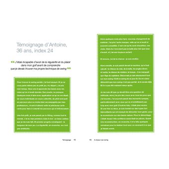 A chacun son swing - liberez votre mouvement naturel gagnez en regularite et e