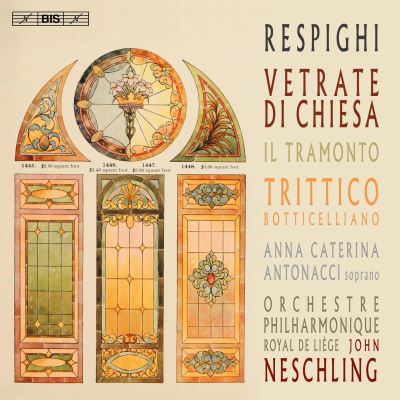 Vetrate di chiesa/il tramonto/trittico boticelliano