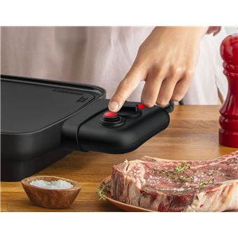 Booster Plancha électrique 2200 W 2 zones de cuisson Revêtement Booster Plancha électrique 2200 W 2 zones de cuisson Revêtement