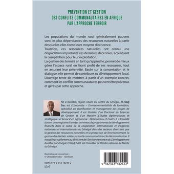 Prévention et gestion des conflits communautaires en Afrique par l'approche terroir