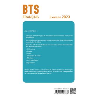 BTS Français - Culture générale et expression