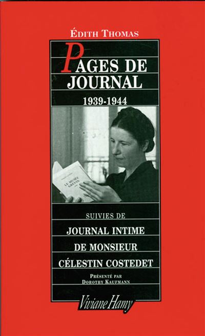 Pages de journal 1939-1944 - Edith Thomas - broché