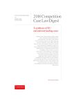Digest 2018 Competition Case Law Digest A Synthesis of EU and National Leading Cases