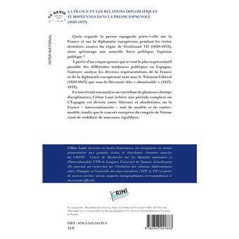 La France et les relations diplomatiques européennes dans la presse espagnole (1820-1833)