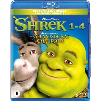 Shrek 1 4 Puss In Boots Box Bil Bluray Eddie Murphy Chris Miller Andrew Adamson Blu Ray Achat Prix Fnac