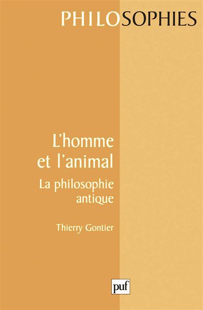L'homme et l'animal - Thierry Gontier - (donnée non spécifiée)