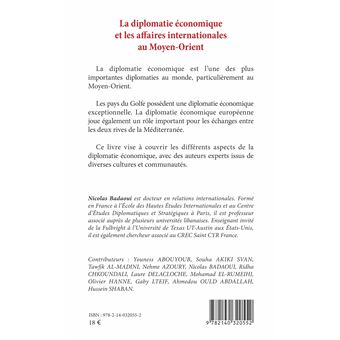 La diplomatie économique et les affaires internationales au Moyen-Orient