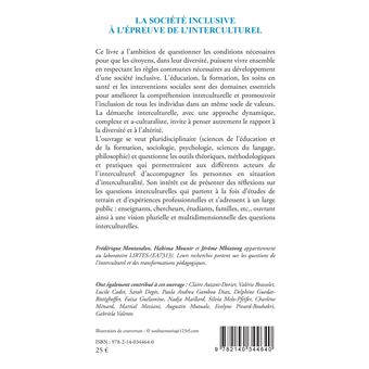 La société inclusive à l'épreuve de l'interculturel