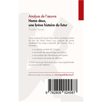 Homo deus, une brève histoire du futur de Noah Harari (Analyse de l'oeuvre)
