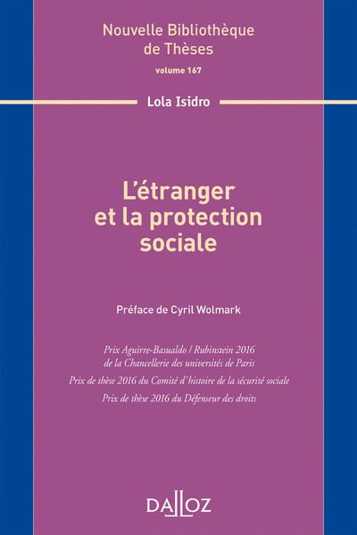 L'étranger et la protection sociale. Volume 167
