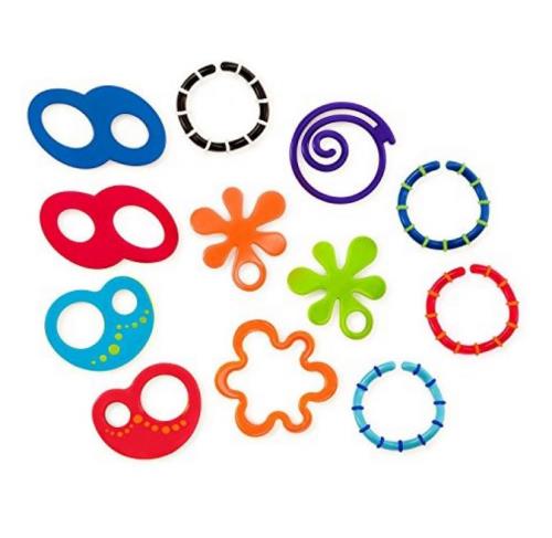 Set de 12 Anneaux de dentition Oball Linky Loops