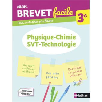 mon brevet facile physique chimie svt technologie  tome