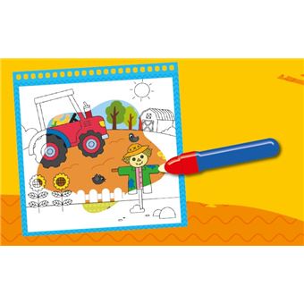 Je colorie avec de l'eau - La ferme