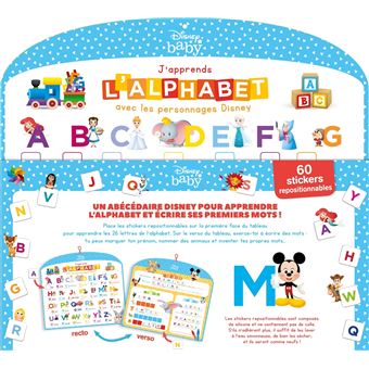 DISNEY BABY - Tableau d'éveil - J'apprends l'alphabet