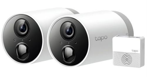 Tapo C400S2 V1 - 2 x Caméras Tapo C400 + Concentrateur Tapo H200 - caméra de surveillance réseau - extérieur, intérieur - résistant à la poussière / résistant à l eau - couleur (Jour et nuit) - 1920 x 1080 - 1080p - Focale fixe - audio - Wi-Fi -