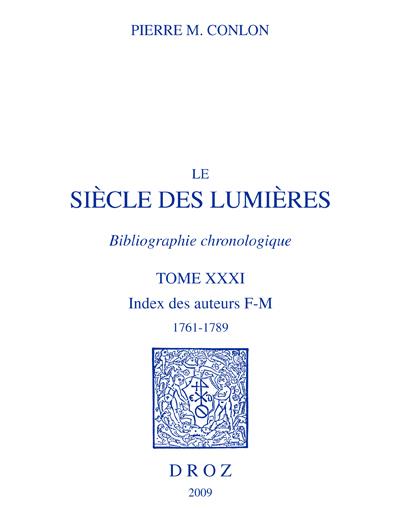 Le siècle des Lumières