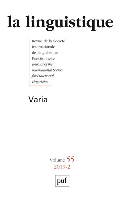 Linguistique,55-02
