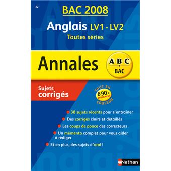 Annal Abc Suj Cor Angl Tt Seri Edition 2008 - Broché - Sylvie Léger ...