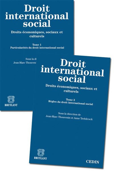 Droit international social (2tomes) - Yves-Henri Leleu - broché