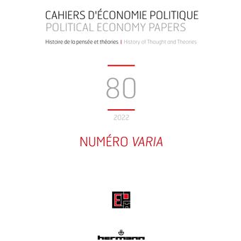 Cahiers d'économie politique n°80