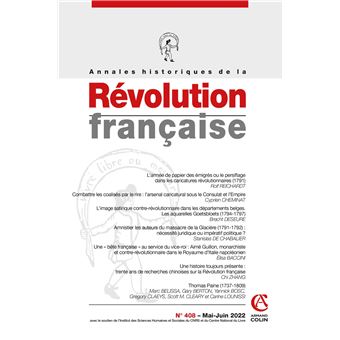 Annales historiques de la Révolution française Nº408 2/2022
