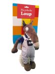 Ma peluche loup habillée - salopette