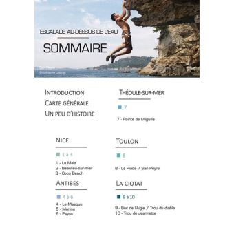 Escalade au-dessus de l'eau