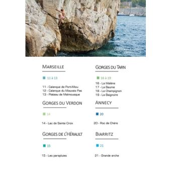 Escalade au-dessus de l'eau