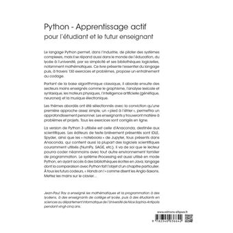 Python - Apprentissage actif - Pour l'étudiant et le futur enseignant