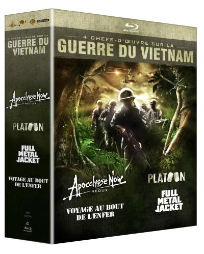 Apoclypse Now - Platoon - Full Metal Jacket - Voyage au bout de l'enfer - Coffret Blu-Ray