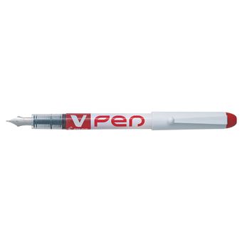Stylo plume effaçable Pilot Vpen Rouge pointe moyenne - 1