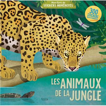 Les animaux de la jungle (coll. mon livre de stickers numérotés)