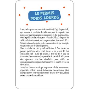 52 cartes pour tout savoir sur les camions - Informations et activités sur les camions