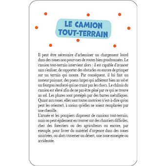 52 cartes pour tout savoir sur les camions - Informations et activités sur les camions