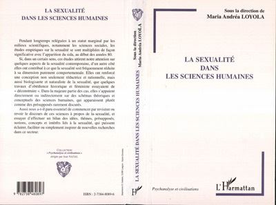 La sexualite dans les sciences humaines - M.A. Loyola - broché