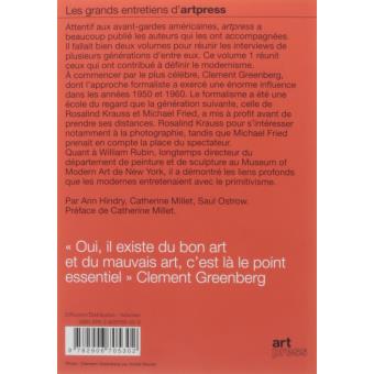 La critique américaine - tome 1 Le modernisme