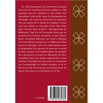 L'union dans la prière, pour la propagation de l'Évangile, et pour le début du millénium en Amérique