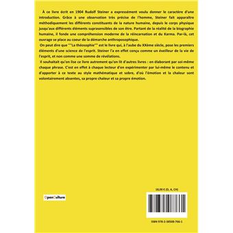 Théosophie, étude sur la connaissance suprasensible et la destinée humaine