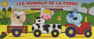 Les animaux de la ferme Mon coffret de 3 livres avec marionnettes ...