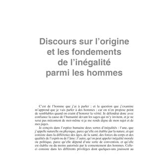 Discours sur l'origine et les fondements de l'inégalité parmi les hommes