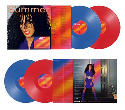 Donna Summer 40th Anniversary Edition Vinyle Bleu Et Rouge