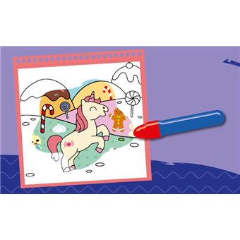 Je colorie avec de l'eau - Les licornes