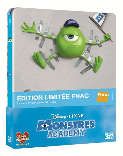 Monstres Academy Combo Blu-Ray 3D SteelBook® Edition Spéciale Fnac