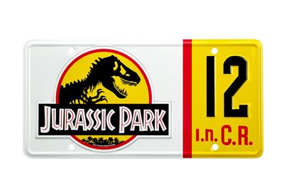 Plaque d'immatriculation Jurassic Park Dennis Nedry