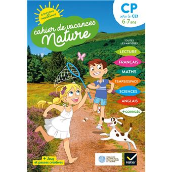 Cahier de vacances Nature 2021 du CP au CE1 6/7 ans